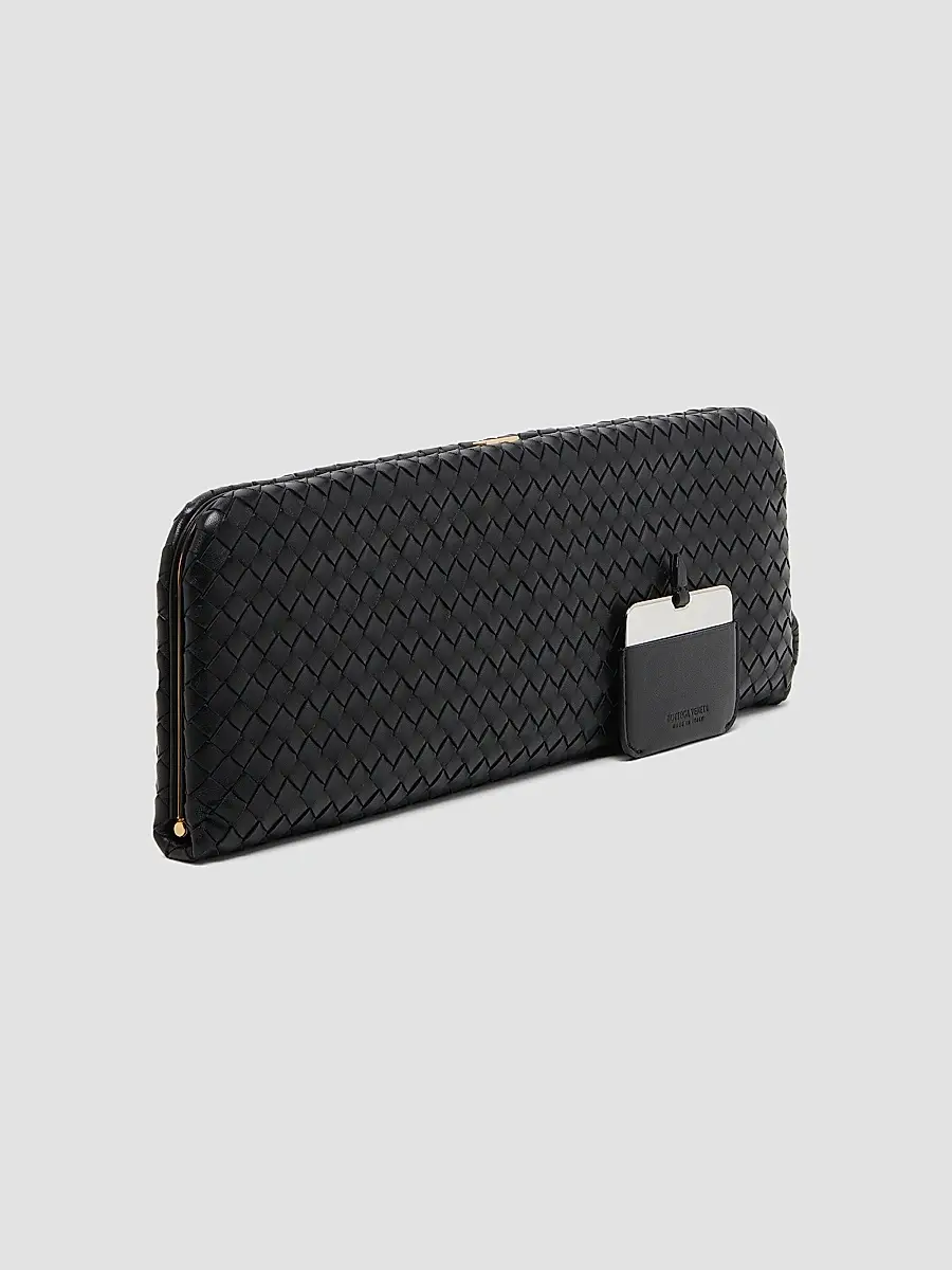 Bottega Veneta Women's Serata Tassel Intrecciato Leather Frame Clutch | Thumbnail 4 Bottega Veneta Women's Serata Tassel Intrecciato Leather Frame Clutch | Thumbnail 4