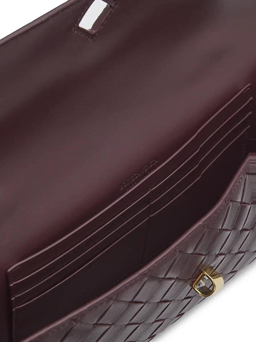Bottega Veneta Women's Andiamo Intrecciato Leather Top-Handle Clutch | Thumbnail 4 Bottega Veneta Women's Andiamo Intrecciato Leather Top-Handle Clutch | Thumbnail 4