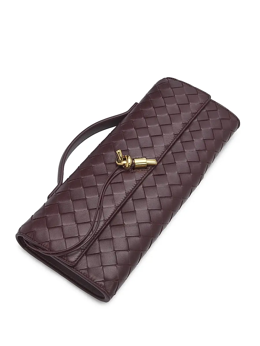 Bottega Veneta Women's Andiamo Intrecciato Leather Top-Handle Clutch | Thumbnail 6 Bottega Veneta Women's Andiamo Intrecciato Leather Top-Handle Clutch | Thumbnail 6