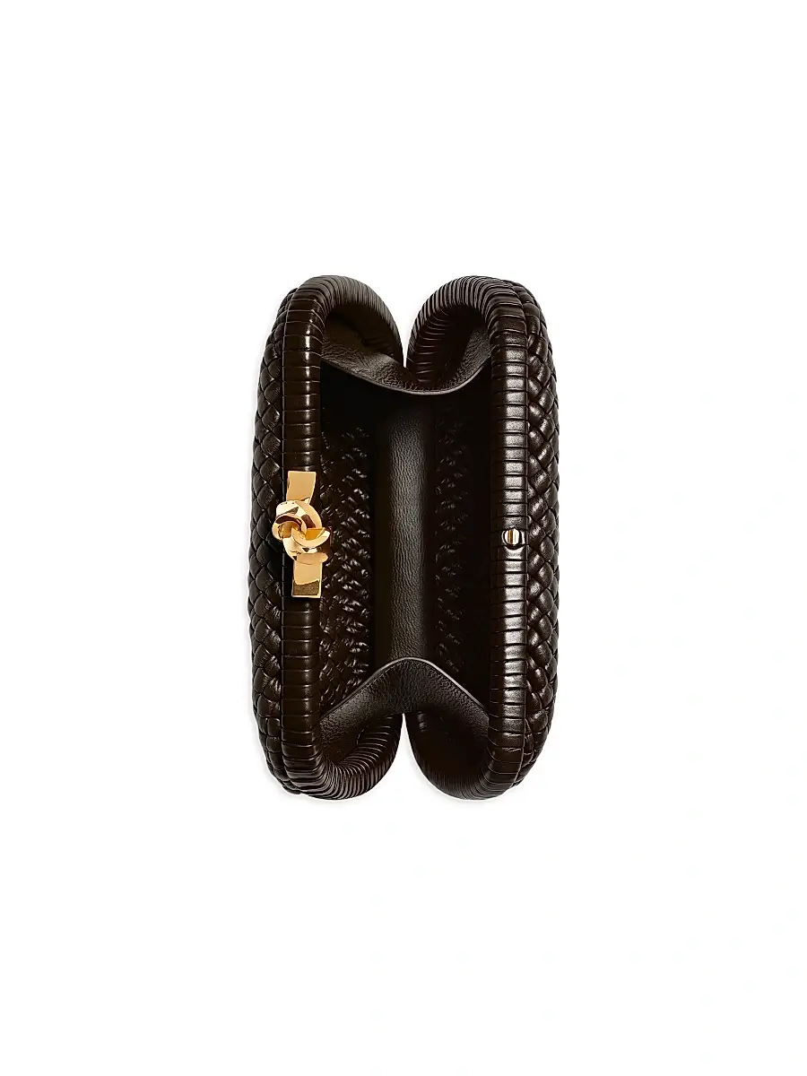 Bottega Veneta Women's Tosca Knot Intrecciato Leather Minaudière | Thumbnail 2 Bottega Veneta Women's Tosca Knot Intrecciato Leather Minaudière | Thumbnail 2