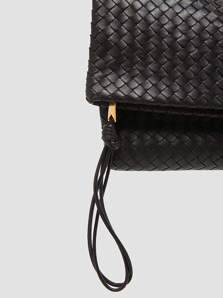 Bottega Veneta Women's Giornale Intrecciato Leather Pouch | Thumbnail 4 Bottega Veneta Women's Giornale Intrecciato Leather Pouch | Thumbnail 4