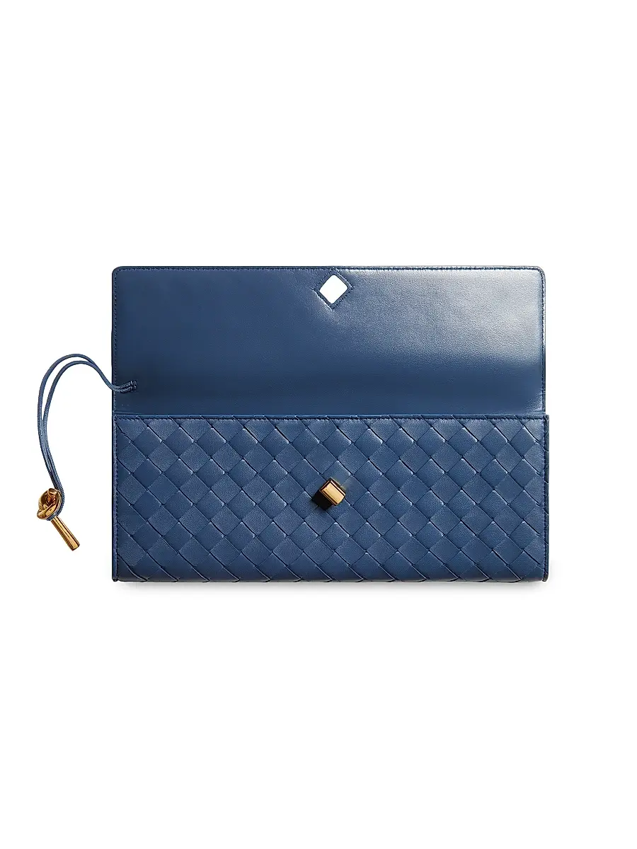 Bottega Veneta Women's Andiamo Intrecciato Leather Top-Handle Clutch | Thumbnail 5 Bottega Veneta Women's Andiamo Intrecciato Leather Top-Handle Clutch | Thumbnail 5