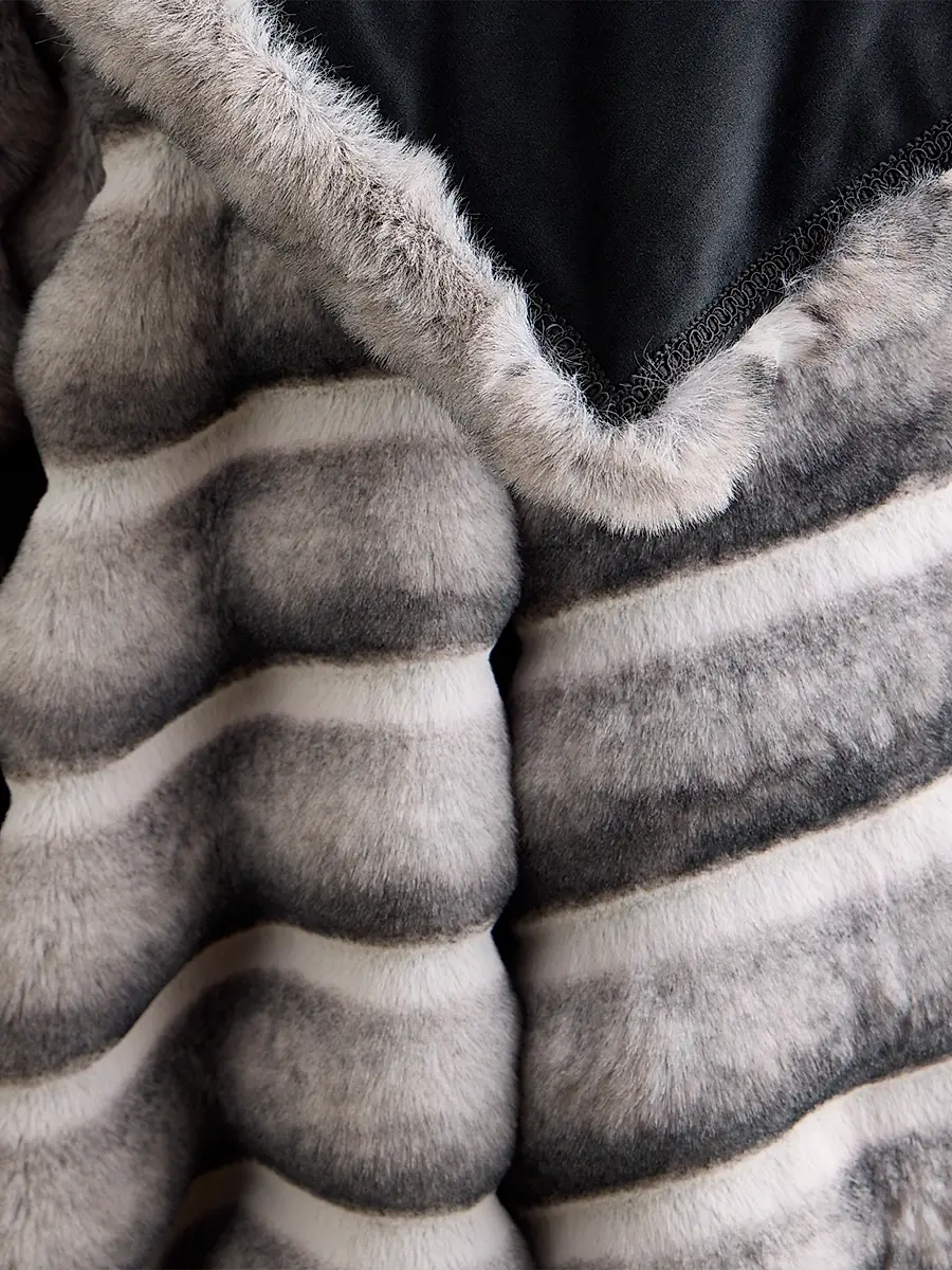 Lyla Grant Fur-Free Faux Chinchilla Throw | Thumbnail 2 Lyla Grant Fur-Free Faux Chinchilla Throw | Thumbnail 2