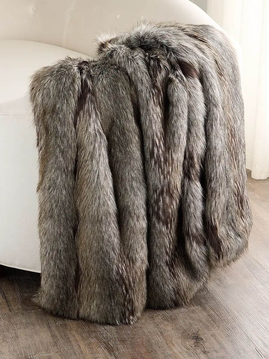 Lyla Grant Fur-Free Faux Fox Throw | Image 1 Lyla Grant Fur-Free Faux Fox Throw | Image 1
