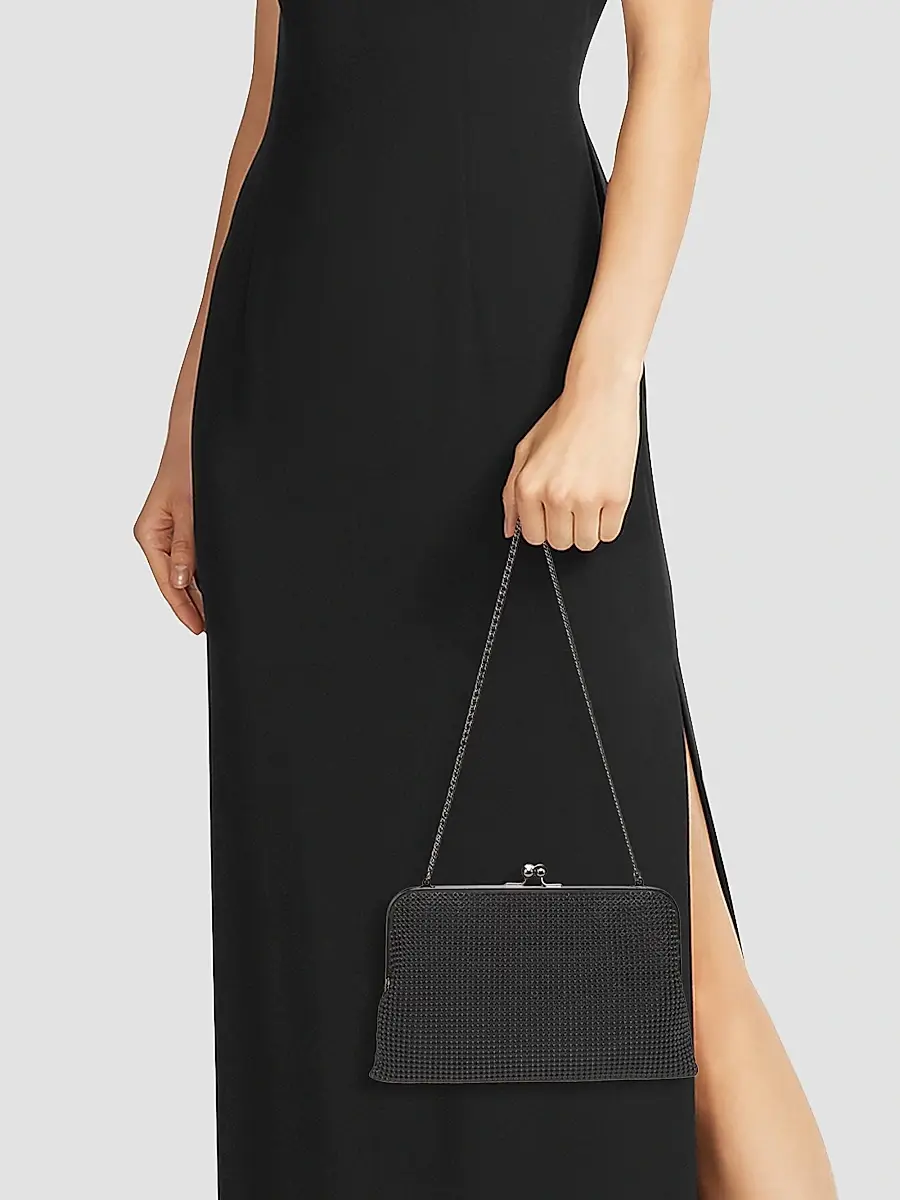 WHITING & DAVIS Women's Dimple Mesh Clutch | Thumbnail 2 WHITING & DAVIS Women's Dimple Mesh Clutch | Thumbnail 2