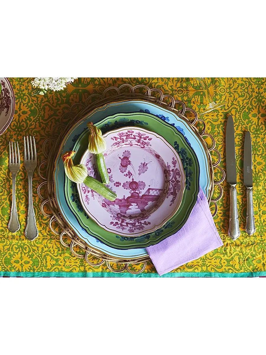 GINORI 1735 Oriente Italiano Gold-Rimmed Plate Collection | Thumbnail 2 GINORI 1735 Oriente Italiano Gold-Rimmed Plate Collection | Thumbnail 2