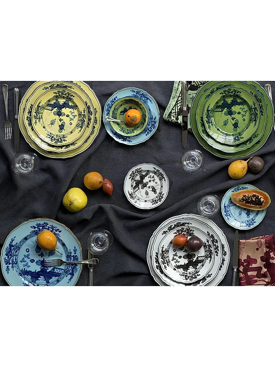 GINORI 1735 Oriente Italiano Gold-Rimmed Plate Collection | Thumbnail 4 GINORI 1735 Oriente Italiano Gold-Rimmed Plate Collection | Thumbnail 4
