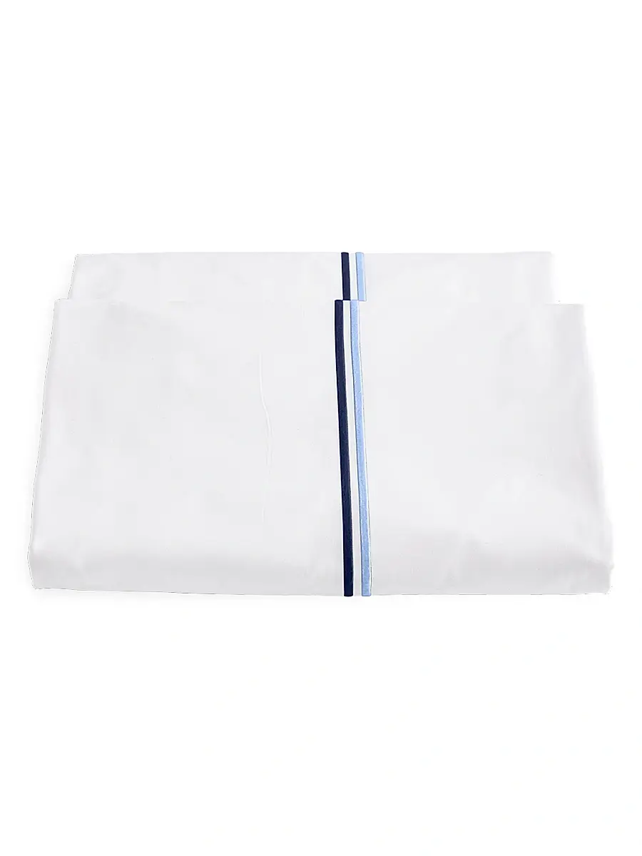 Matouk Essex Duvet Cover & Sham Collection - Navy | Thumbnail 2 Matouk Essex Duvet Cover & Sham Collection - Navy | Thumbnail 2