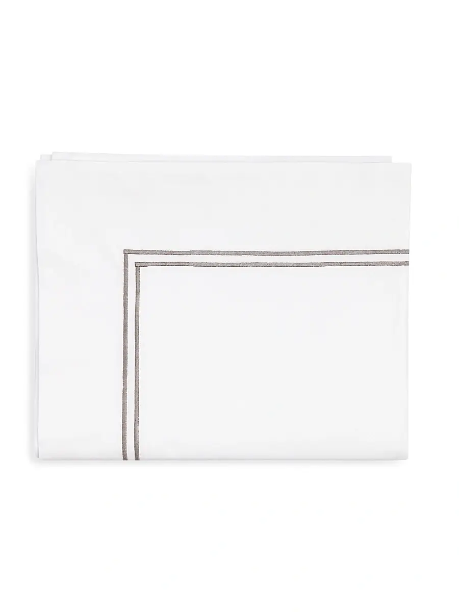 Sferra Grande Hotel Sheet & Pillowcase Collection - Grey | Thumbnail 3 Sferra Grande Hotel Sheet & Pillowcase Collection - Grey | Thumbnail 3