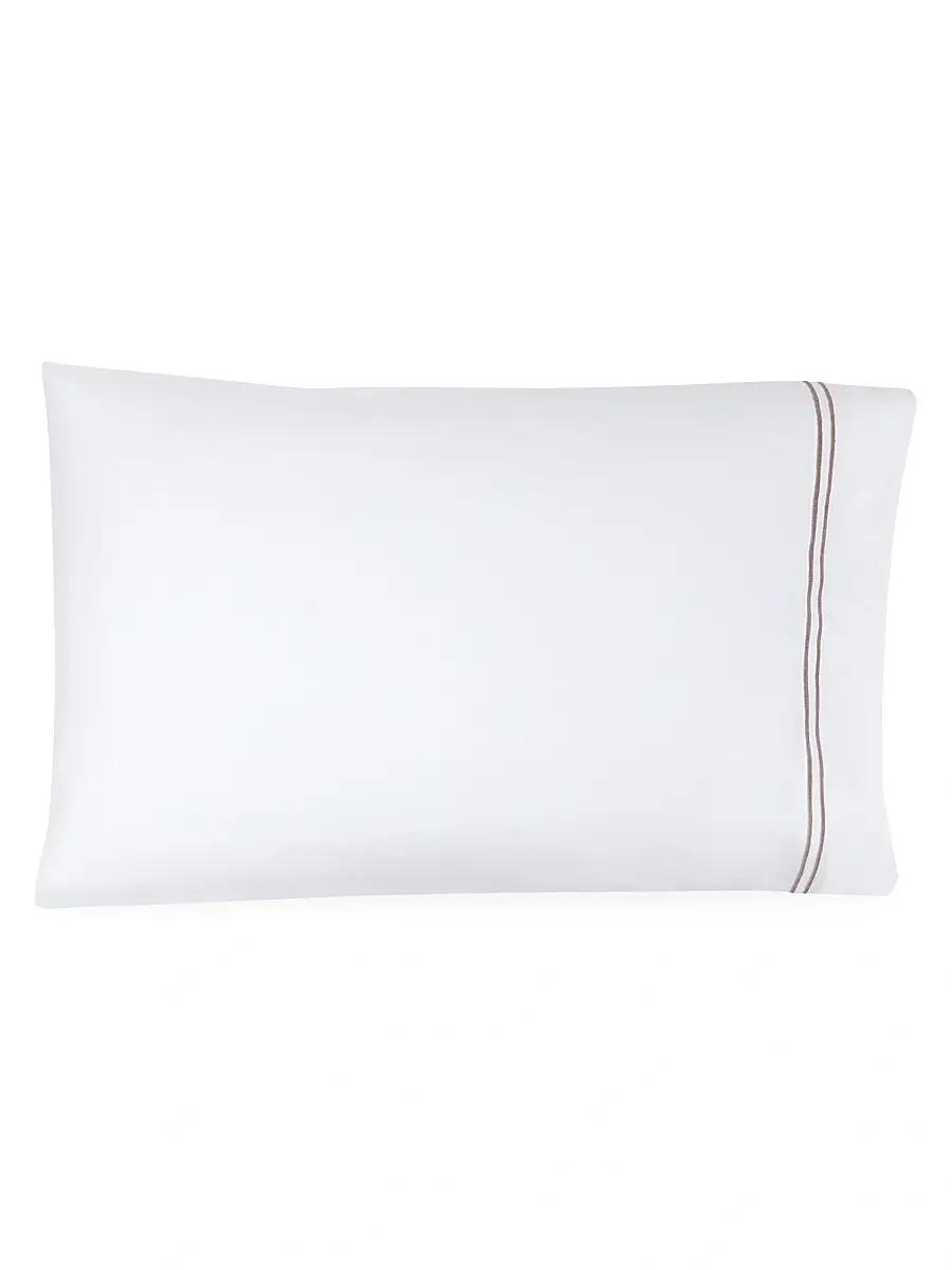 Sferra Grande Hotel Sheet & Pillowcase Collection - Grey | Thumbnail 4 Sferra Grande Hotel Sheet & Pillowcase Collection - Grey | Thumbnail 4