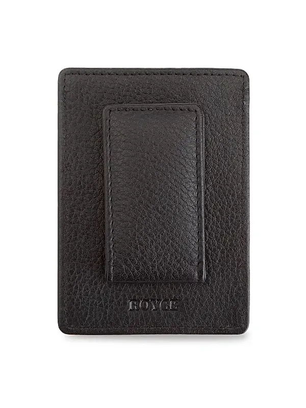 Royce New York Men's Leather Magnetic Money Clip Wallet