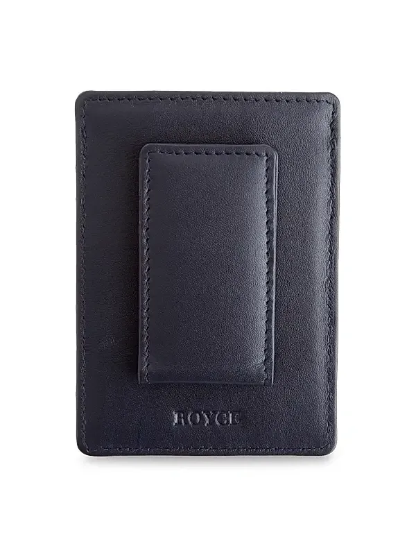 Royce New York Men's Leather Magnetic Money Clip Wallet