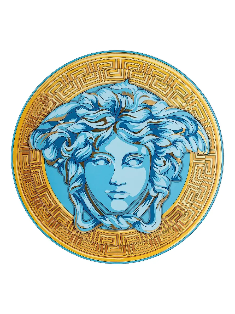 Rosenthal Meets Versace Medusa Amplified Multicolor Porcelain Service Plate | Image 1 Rosenthal Meets Versace Medusa Amplified Multicolor Porcelain Service Plate | Image 1