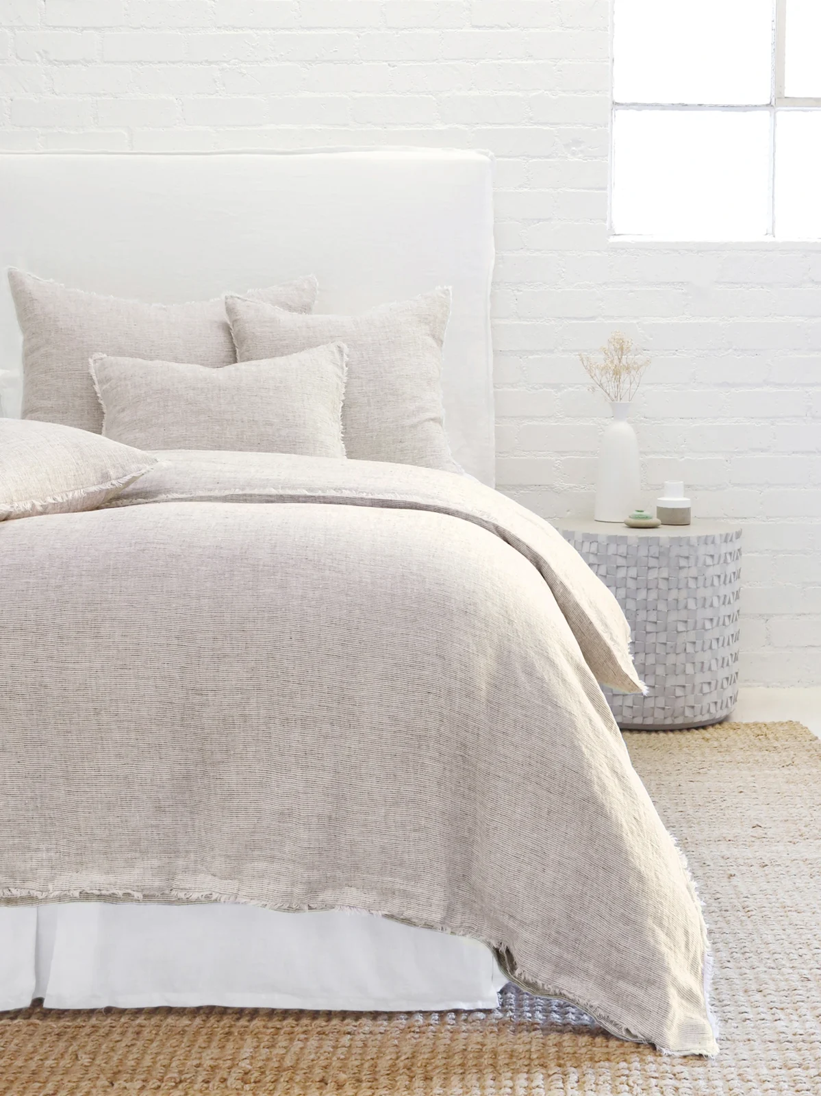 Pom Pom at Home Logan Linen Duvet Cover & Sham Collection - Terracotta