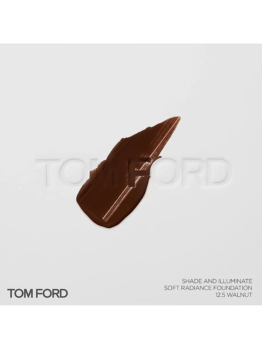 Tom Ford Women's Shade & Illuminate Soft Radiance Foundation SPF 50 - 12.5 Walnut | Image 1 Tom Ford Women's Shade & Illuminate Soft Radiance Foundation SPF 50 - 12.5 Walnut | Image 1