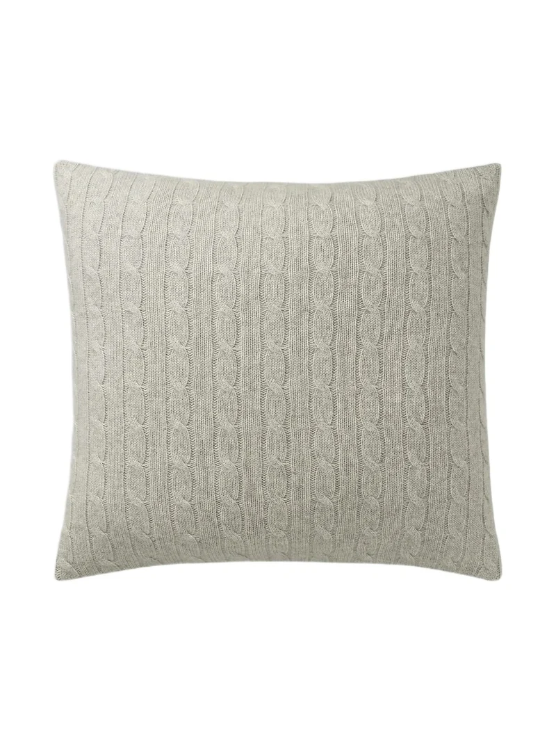 Ralph Lauren Cable-Knit Cashmere Throw Pillow