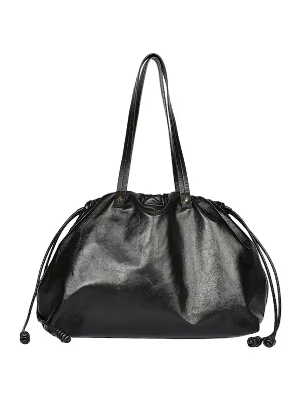 Women's Silven Leather Drawstring Duffle Bag Women's Silven Leather Drawstring Duffle Bag