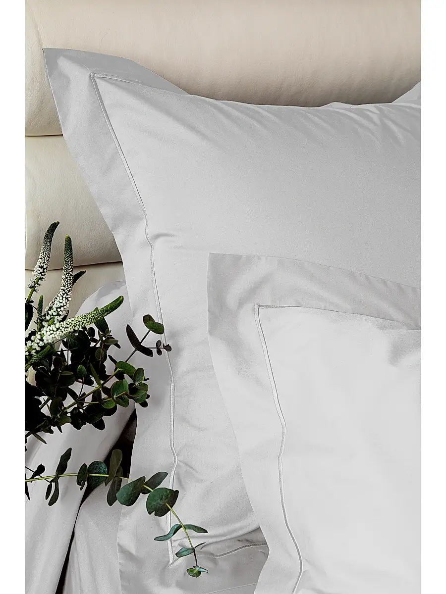 Anne de Solène Vexin Cotton Duvet Cover & Sham Collection - Opaline | Thumbnail 4 Anne de Solène Vexin Cotton Duvet Cover & Sham Collection - Opaline | Thumbnail 4