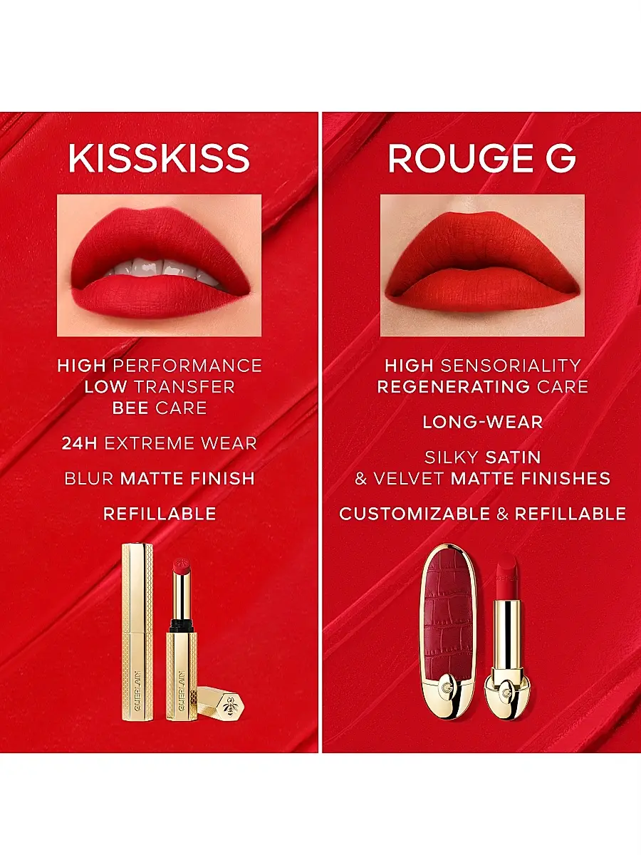 Guerlain KissKiss Blur Matte Long-Wearing Lipstick | Thumbnail 6