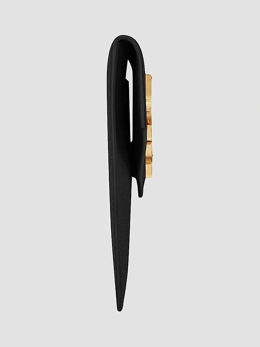 Saint Laurent Women's Uptown Pouch in Grain De Poudre Embossed Leather | Thumbnail 4