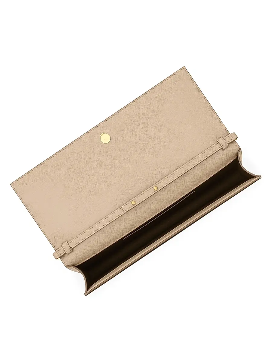 Saint Laurent Women's Kate Clutch in Grain De Poudre Leather | Thumbnail 3 Saint Laurent Women's Kate Clutch in Grain De Poudre Leather | Thumbnail 3