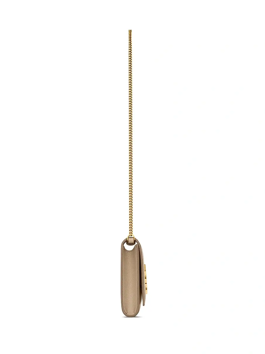 Saint Laurent Women's Kate Clutch in Grain De Poudre Leather | Thumbnail 4 Saint Laurent Women's Kate Clutch in Grain De Poudre Leather | Thumbnail 4