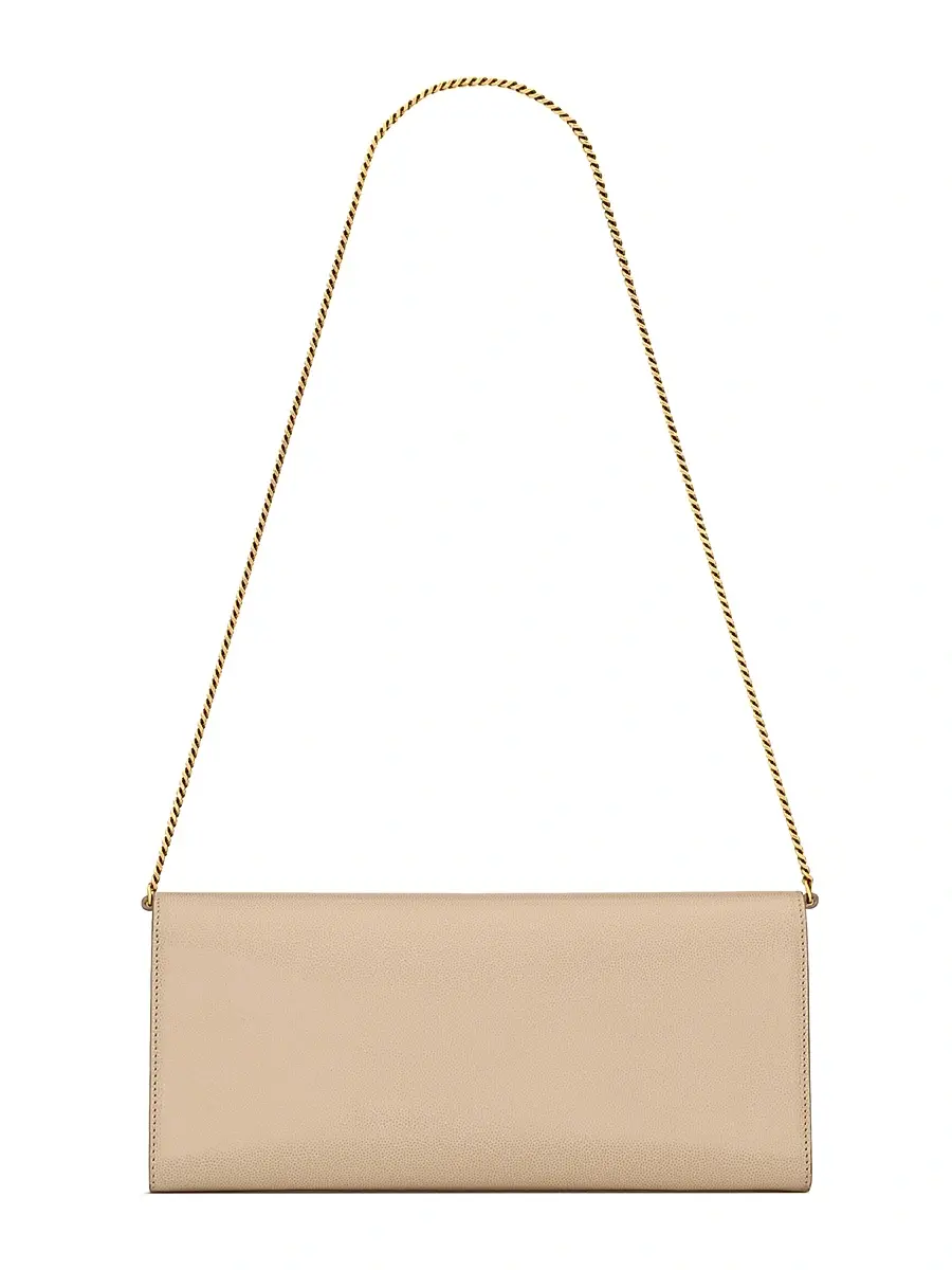 Saint Laurent Women's Kate Clutch in Grain De Poudre Leather | Thumbnail 5 Saint Laurent Women's Kate Clutch in Grain De Poudre Leather | Thumbnail 5
