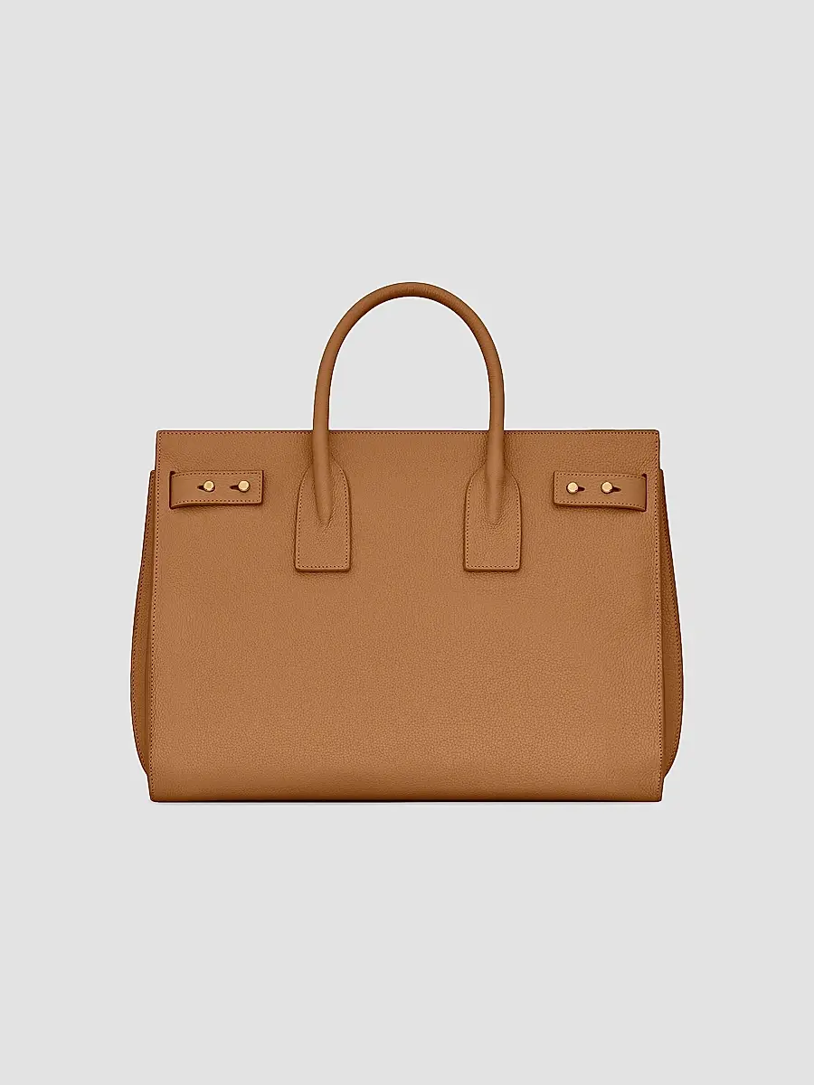 Saint Laurent Women's Sac De Jour Supple Medium In Grained Leather - Cinnamon | Thumbnail 6 Saint Laurent Women's Sac De Jour Supple Medium In Grained Leather - Cinnamon | Thumbnail 6