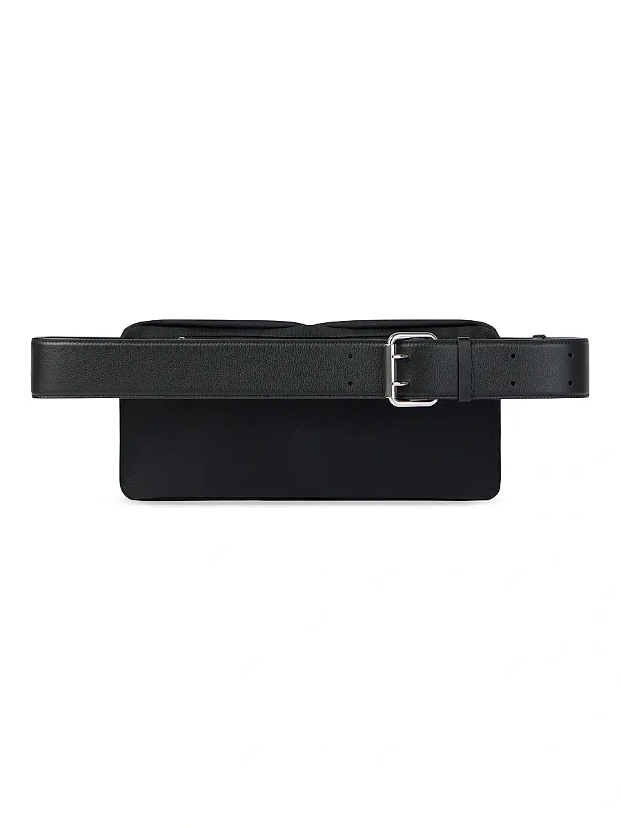 Givenchy Men's Cargo Belt Bag in Canvas - Black | Thumbnail 5