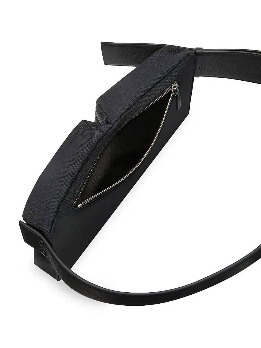 Givenchy Men's Cargo Belt Bag in Canvas - Black | Thumbnail 6