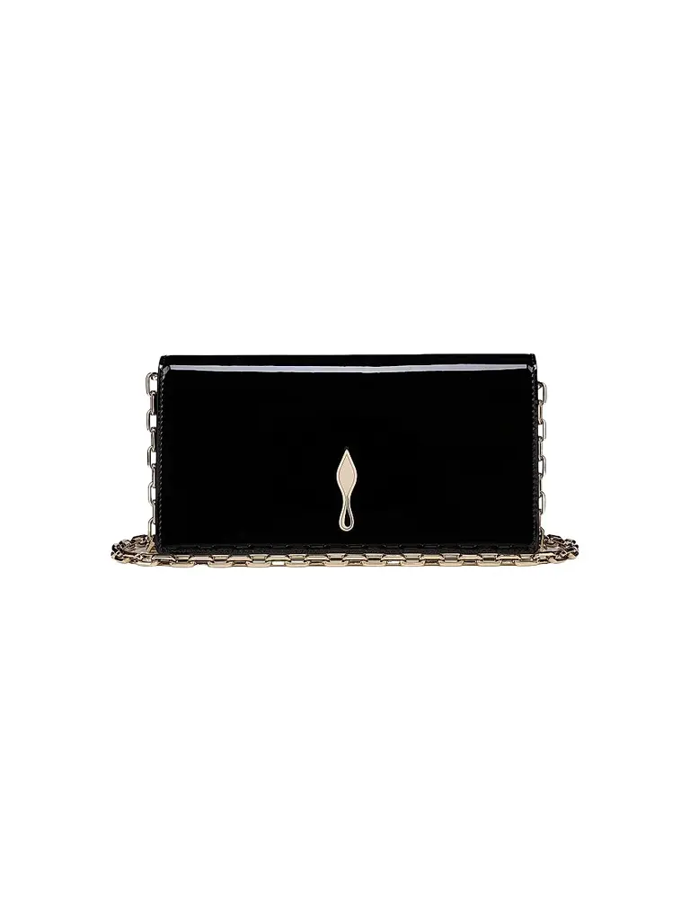 Christian Louboutin Women's Bettina Patent Leather Clutch - Black | Image 1 Christian Louboutin Women's Bettina Patent Leather Clutch - Black | Image 1