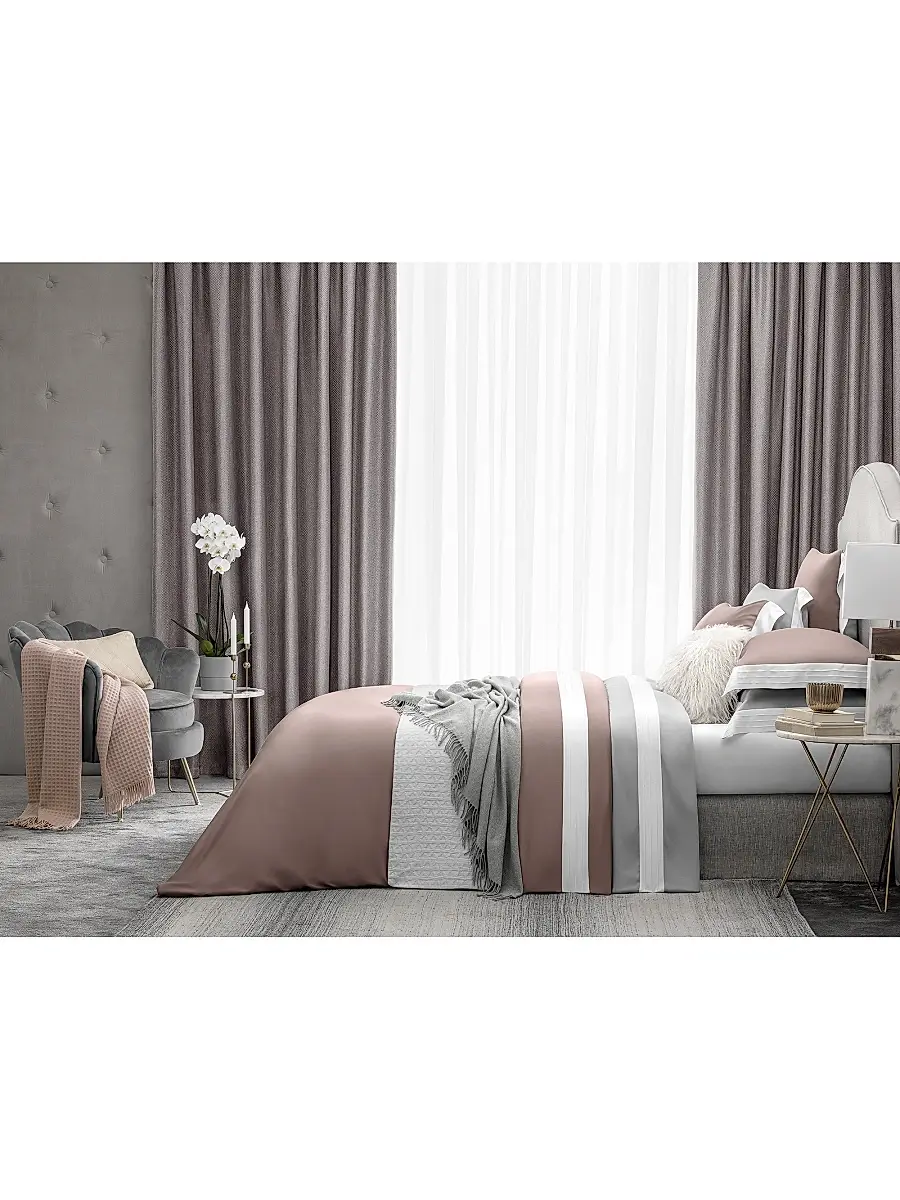 Togas Eden Duvet Cover & Sham Collection - Pink White | Thumbnail 3