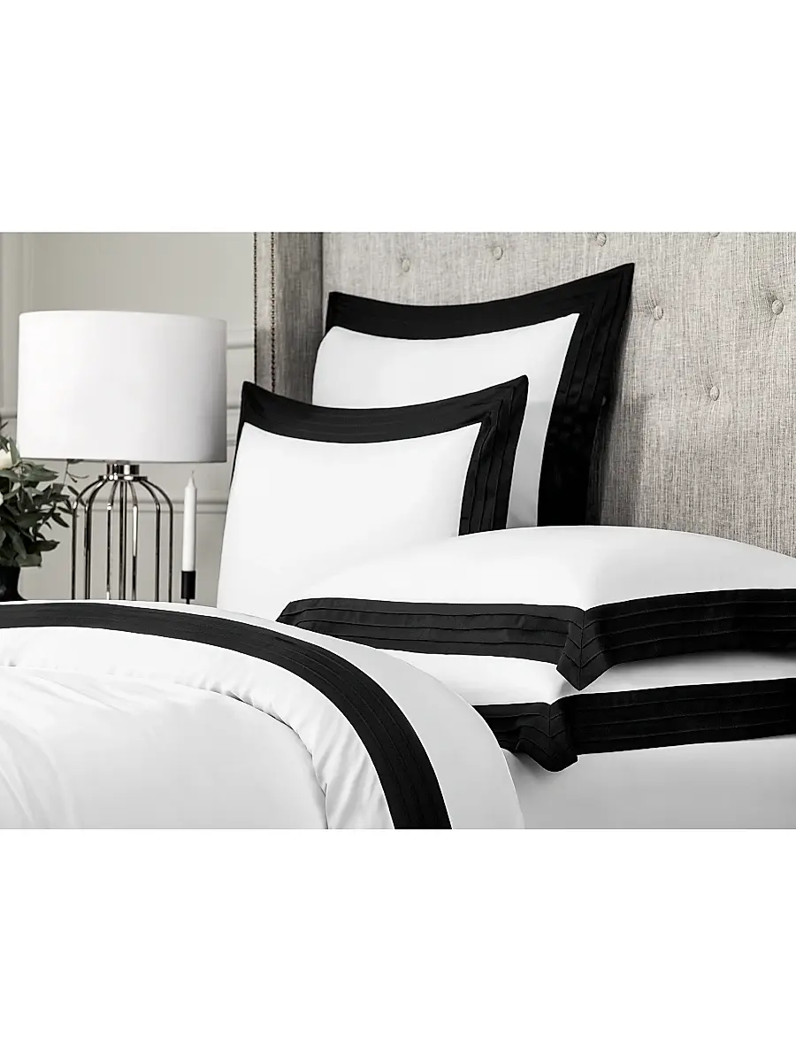 Togas Eden Duvet Cover & Sham Collection - White Black | Thumbnail 8