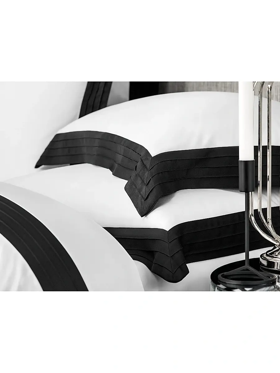 Togas Eden Duvet Cover & Sham Collection - White Black | Thumbnail 9
