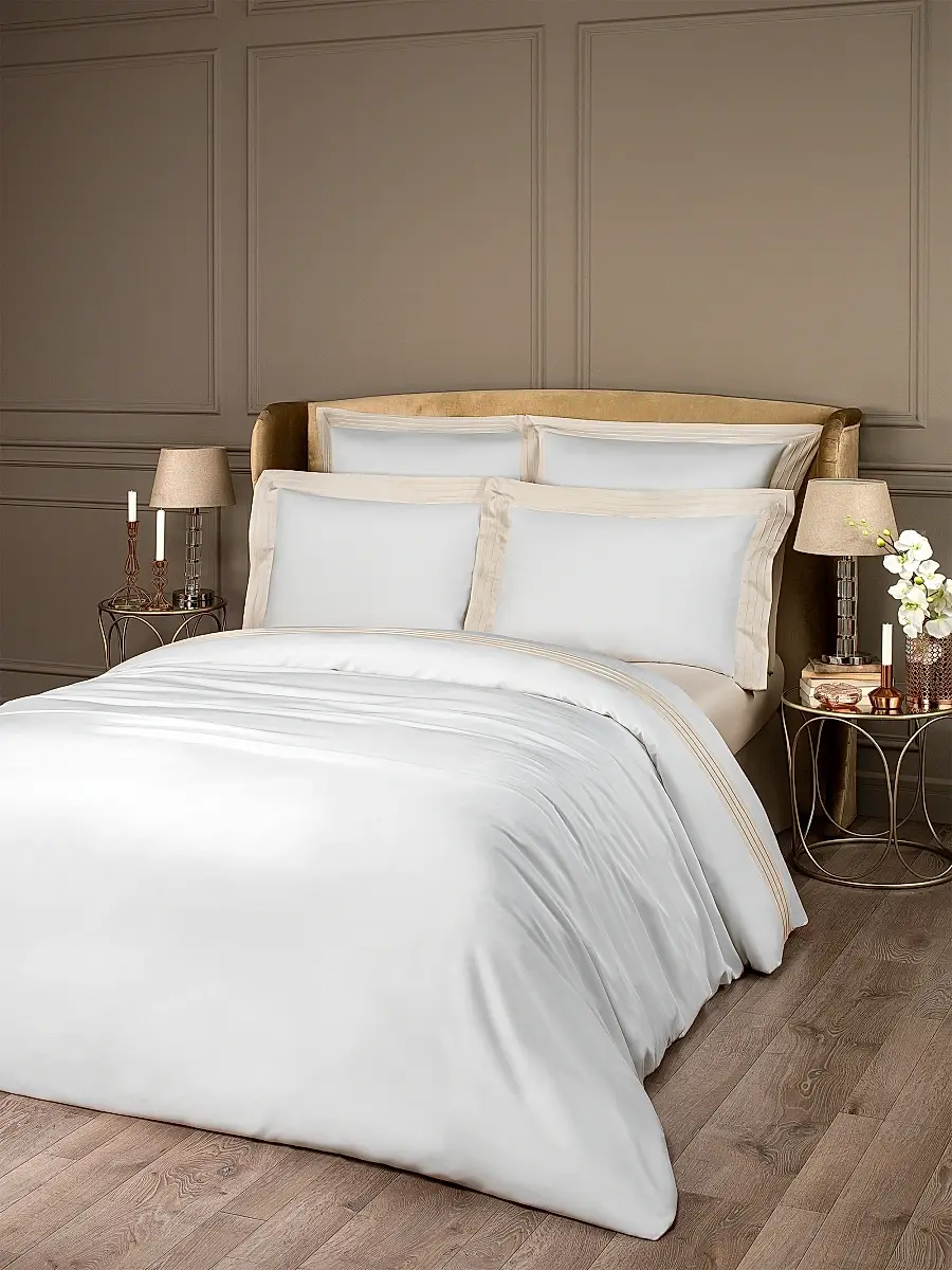 Togas Eden Duvet Cover & Sham Collection - White Ecru | Thumbnail 2