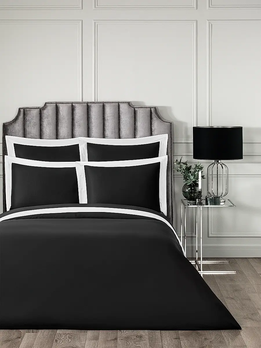Togas Eden Duvet Cover & Sham Collection - Black White
