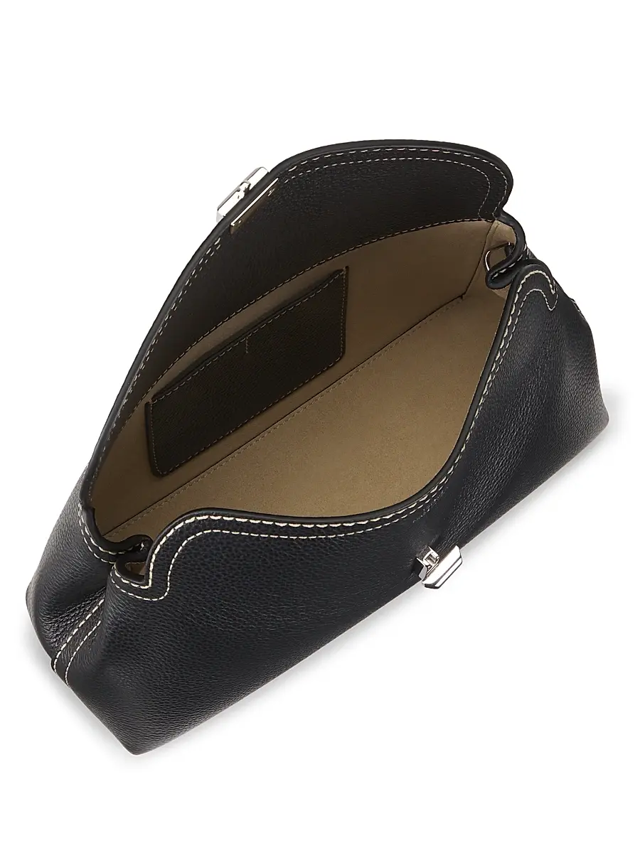 TOTEME Women's T-Lock Leather Clutch | Thumbnail 4 TOTEME Women's T-Lock Leather Clutch | Thumbnail 4