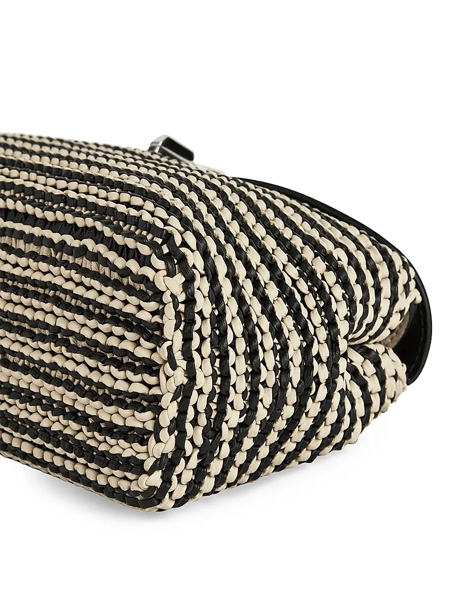 TOTEME Women's T-Lock Woven Leather Clutch | Thumbnail 5 TOTEME Women's T-Lock Woven Leather Clutch | Thumbnail 5