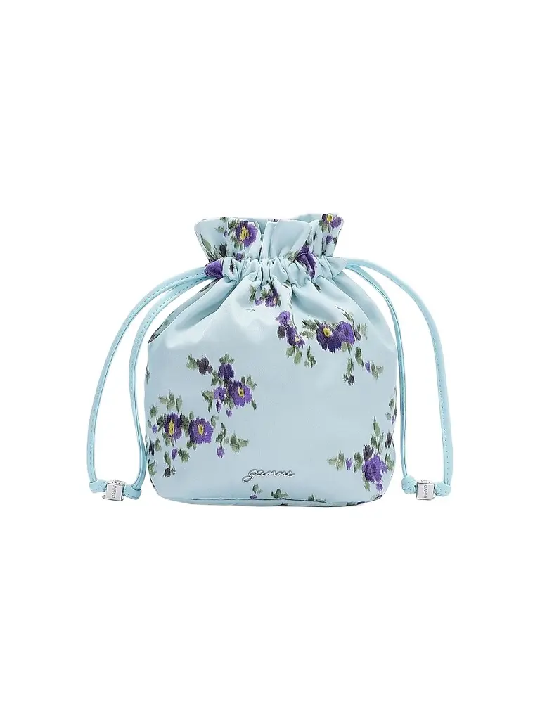 Ganni Women's Logo Floral Pouch | Image 1 Ganni Women's Logo Floral Pouch | Image 1