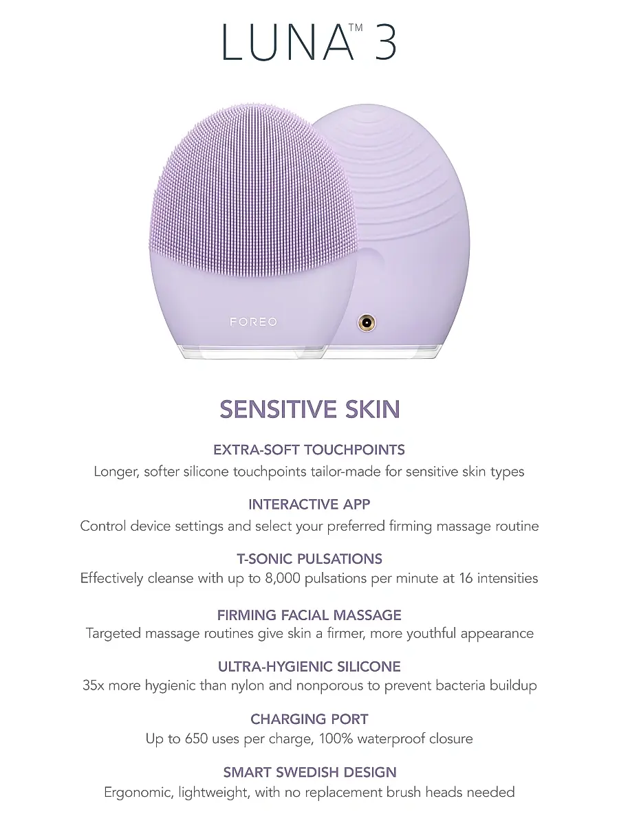 Foreo Women's LUNA 3 Facial Cleansing & Firming Massage Device | Thumbnail 4 Foreo Women's LUNA 3 Facial Cleansing & Firming Massage Device | Thumbnail 4