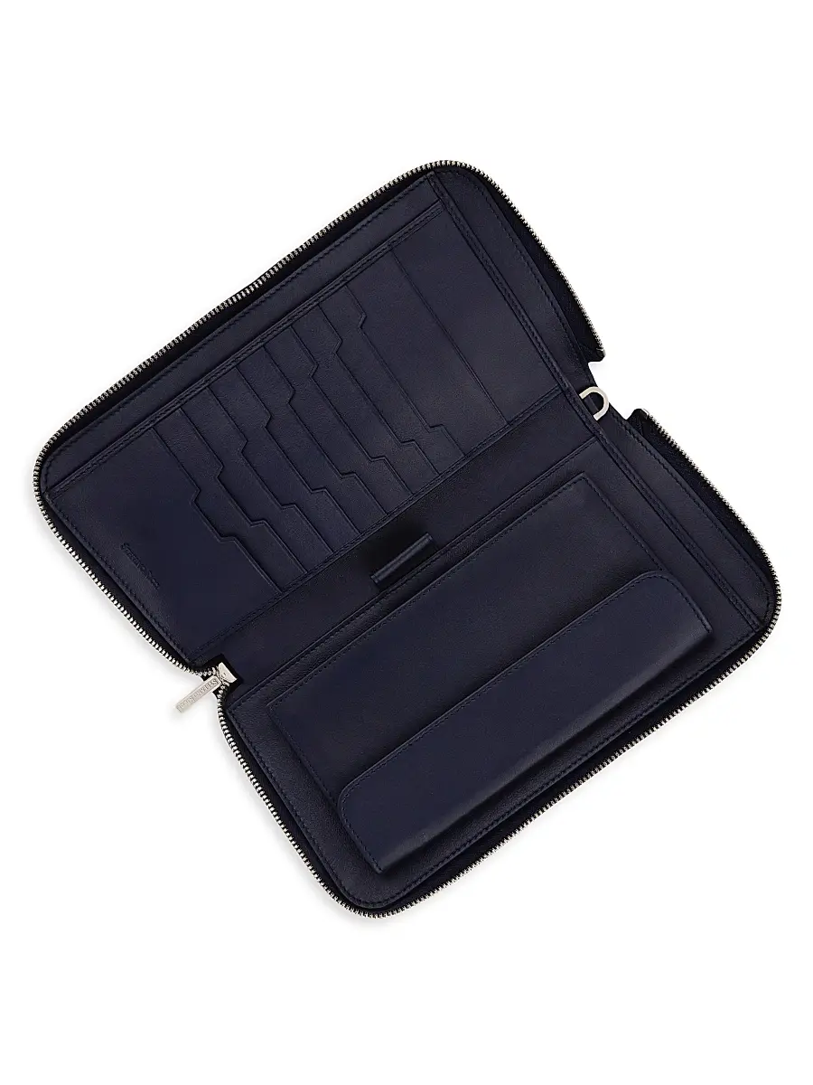 Stefano Ricci Men's Sophisticated Crocodile Bag with Detachable Handle - Dark Blue | Thumbnail 2
