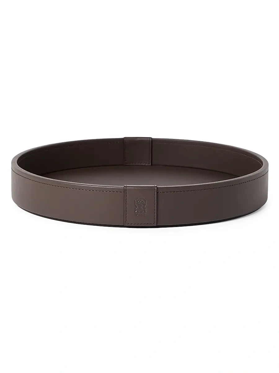 Wooden Small Tray with Leather Cover - Cigar Wooden Small Tray with Leather Cover - Cigar