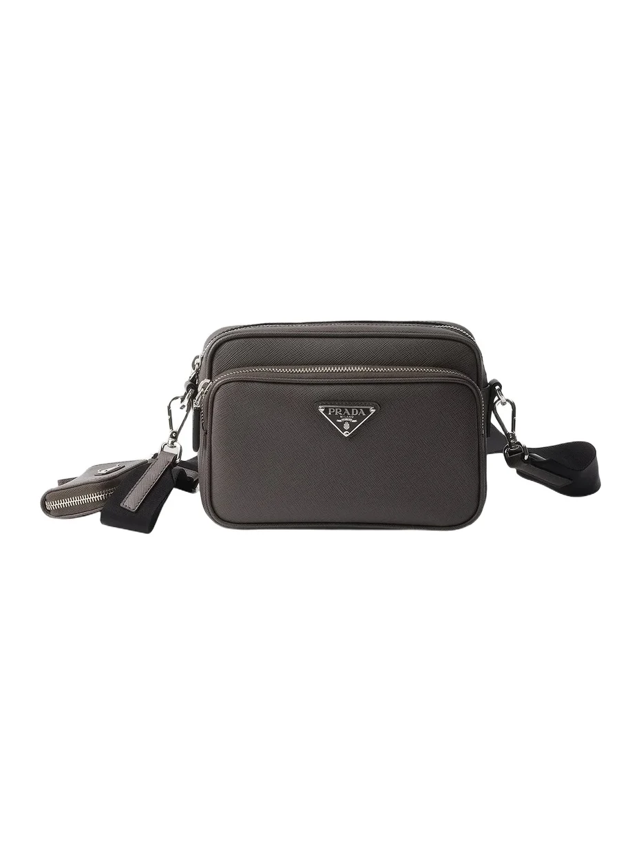 Prada Men's Saffiano Leather Shoulder Bag