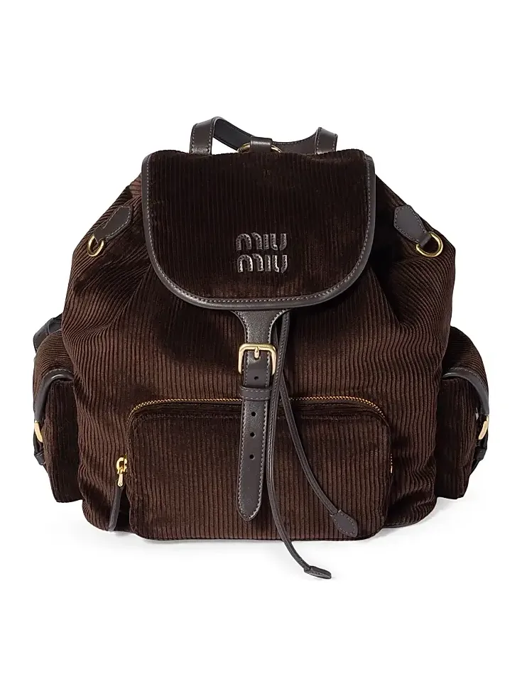 Miu Miu Women's Corduroy Backpack