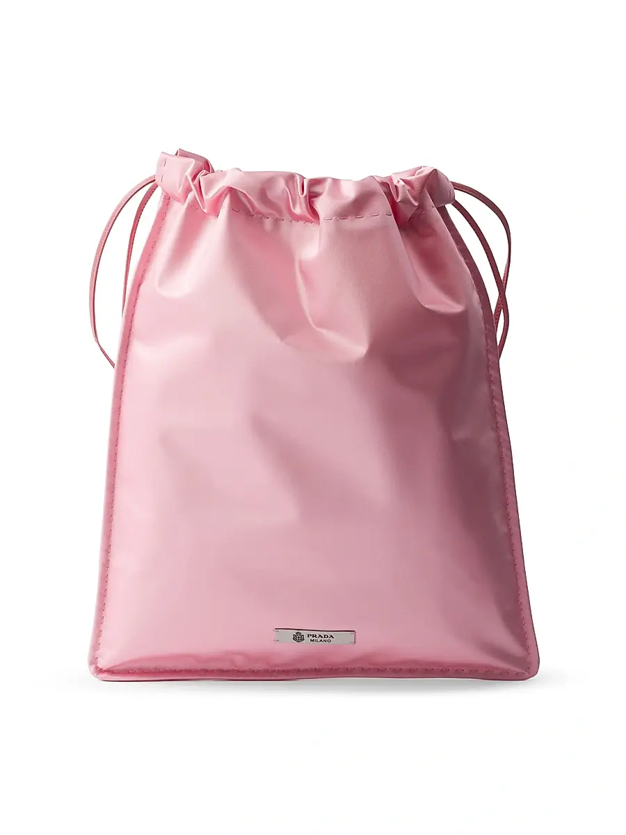 Prada Women's Wish Silk Duchesse Pouch - Pink | Image 1 Prada Women's Wish Silk Duchesse Pouch - Pink | Image 1