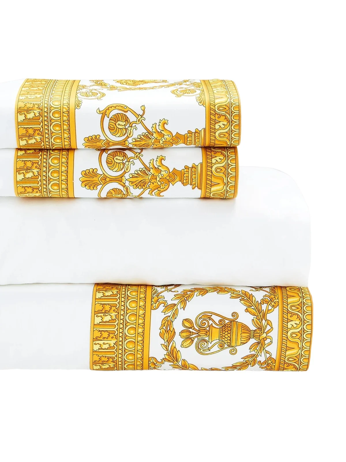 Versace Barocco Cotton 280-Thread Count 4-Piece Sheet Set