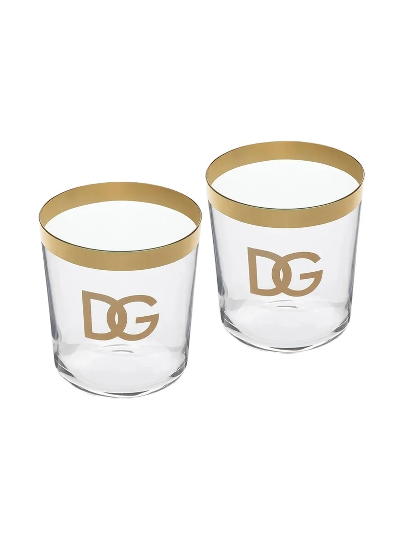 Dolce & Gabbana DG Logo 2-Piece Water Glass Set