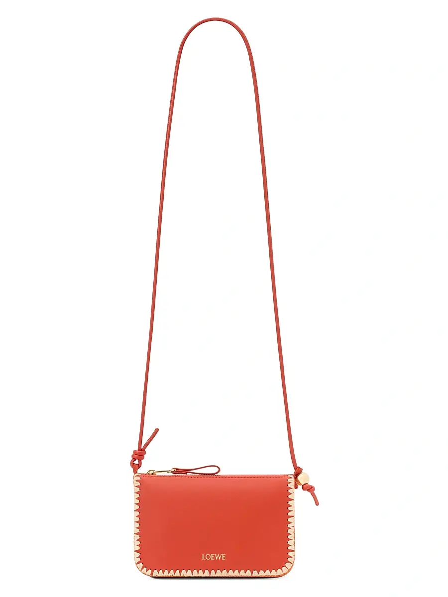 Loewe Women's x Paula's Ibiza Rio Whipstitch Leather-Raffia Pouch | Thumbnail 7 Loewe Women's x Paula's Ibiza Rio Whipstitch Leather-Raffia Pouch | Thumbnail 7