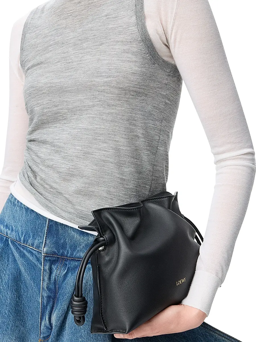 Loewe Women's Flamenco Mini Leather Clutch | Thumbnail 2 Loewe Women's Flamenco Mini Leather Clutch | Thumbnail 2