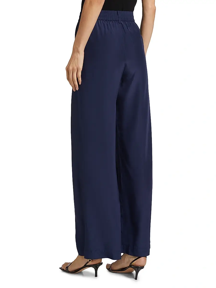 Simkhai Women's Sydnie Paperbag-Waist Wide-Leg Pants | Thumbnail 5 Simkhai Women's Sydnie Paperbag-Waist Wide-Leg Pants | Thumbnail 5